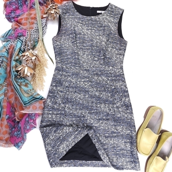 Diane Von Furstenberg Grey Tweed  Dress 2 - Picture 13 of 13